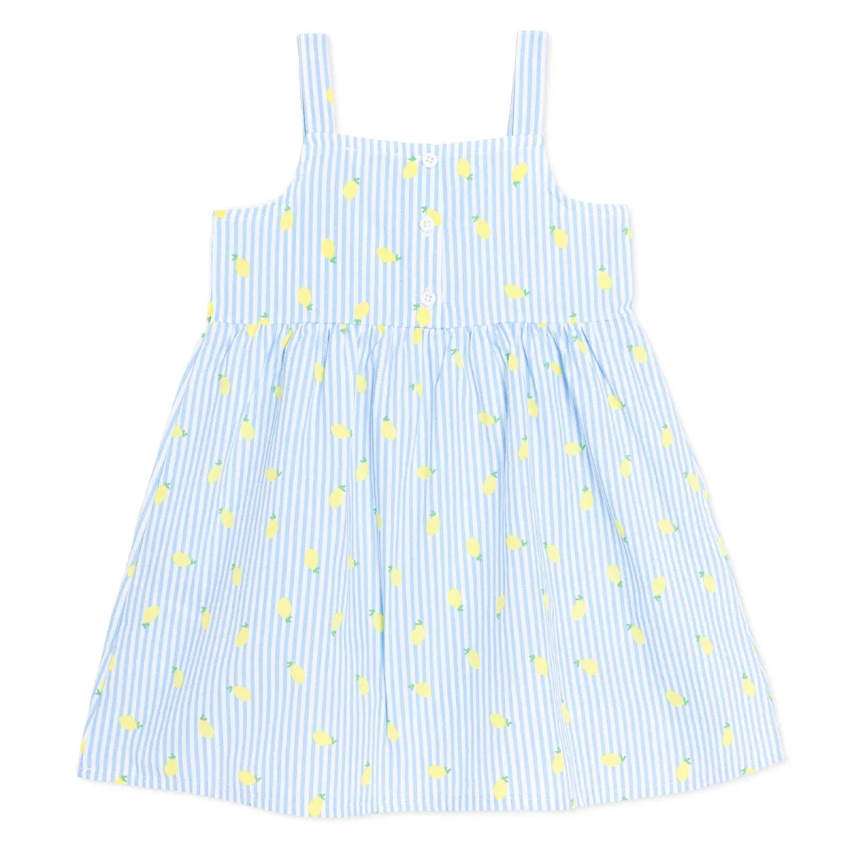 HelloBaby Girls Dress Fruit Print - Blue Printed - Image 2