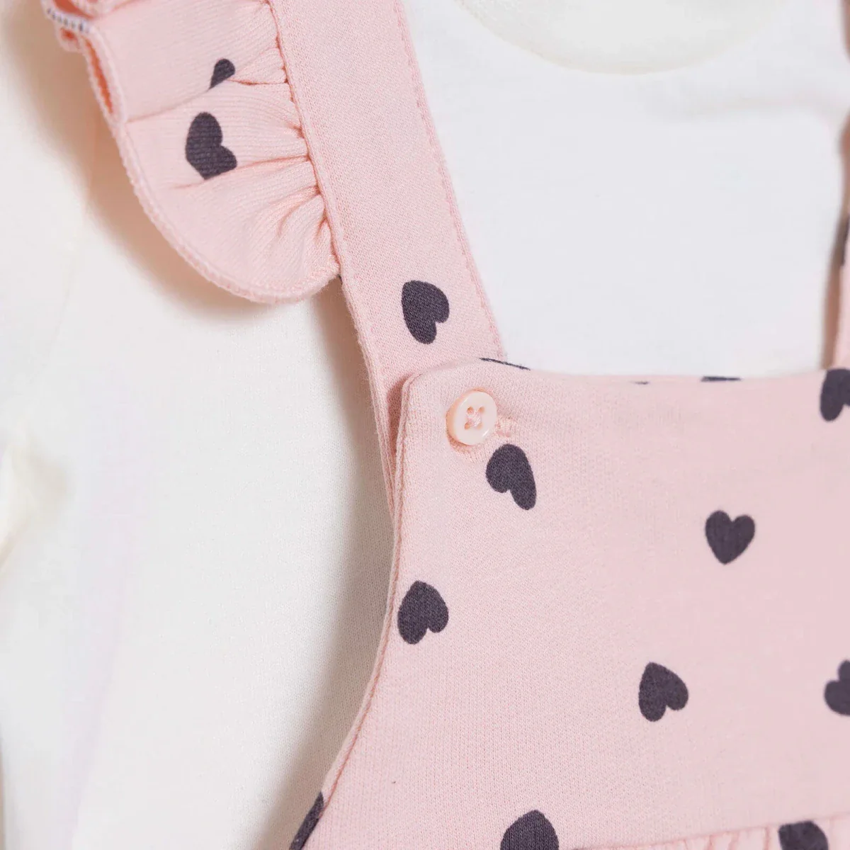HelloBaby Girls Dungarees & T-shirt - Pink - Image 5