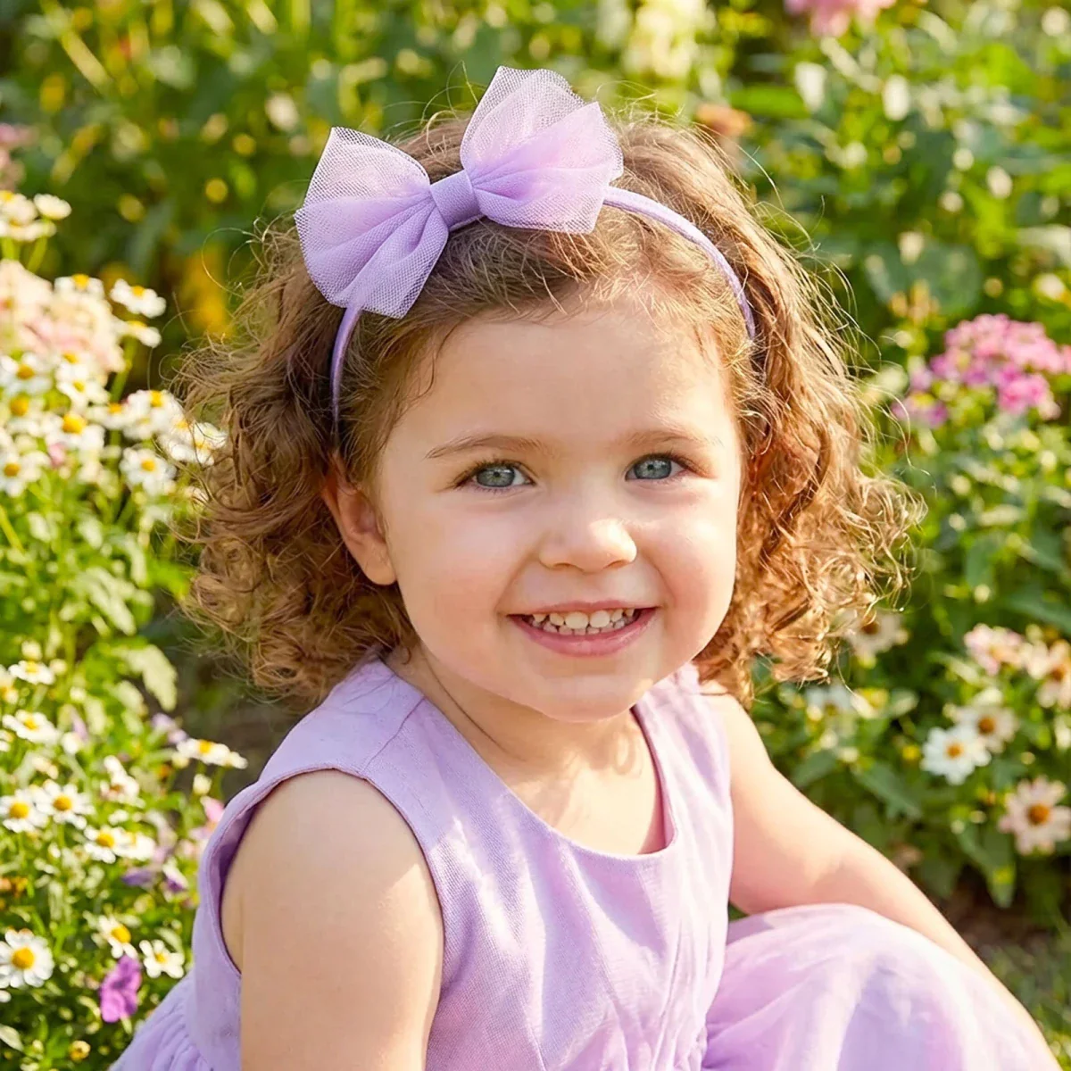 HelloBaby Girls Headband One Size - Lilac - Image 4