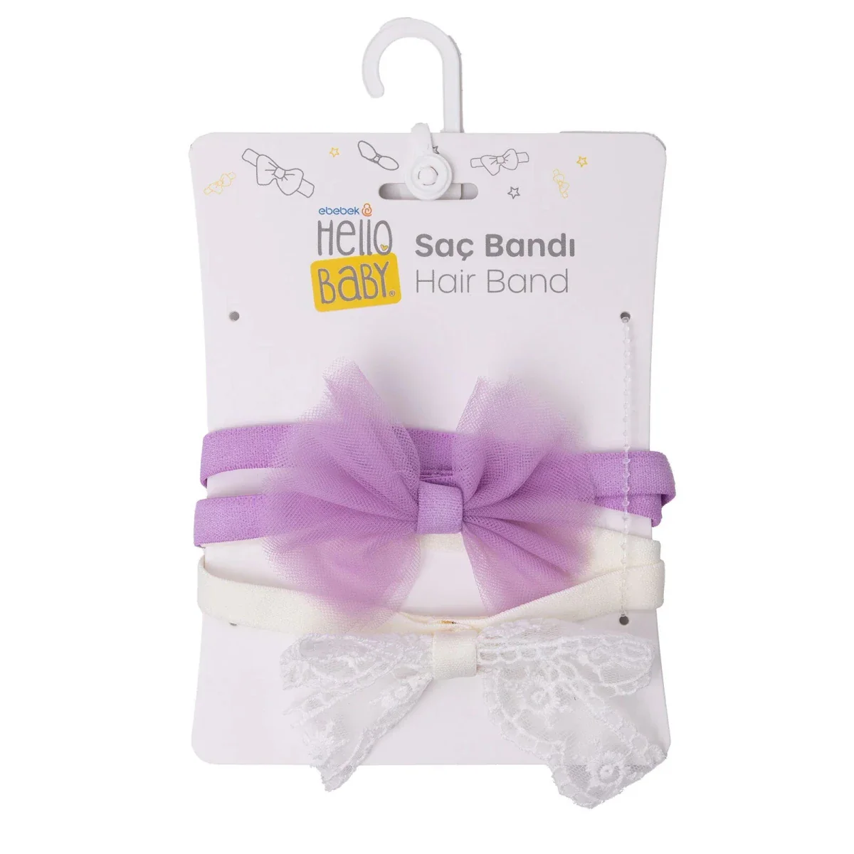 HelloBaby Girls Headband One Size - Lilac - Image 6