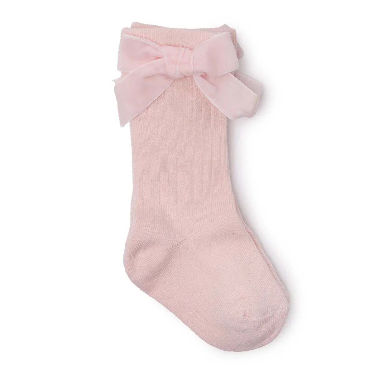 HelloBaby Girls Knee-High Socks Bow Print Cotton Rich - Pink - Image 2