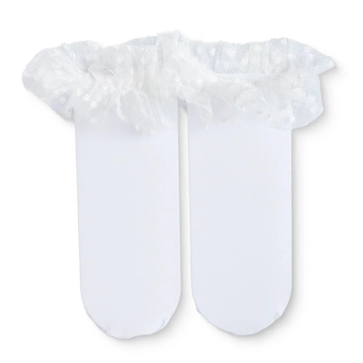 HelloBaby Girls Knee-High Socks Bow Print Cotton Rich - White - Image 2