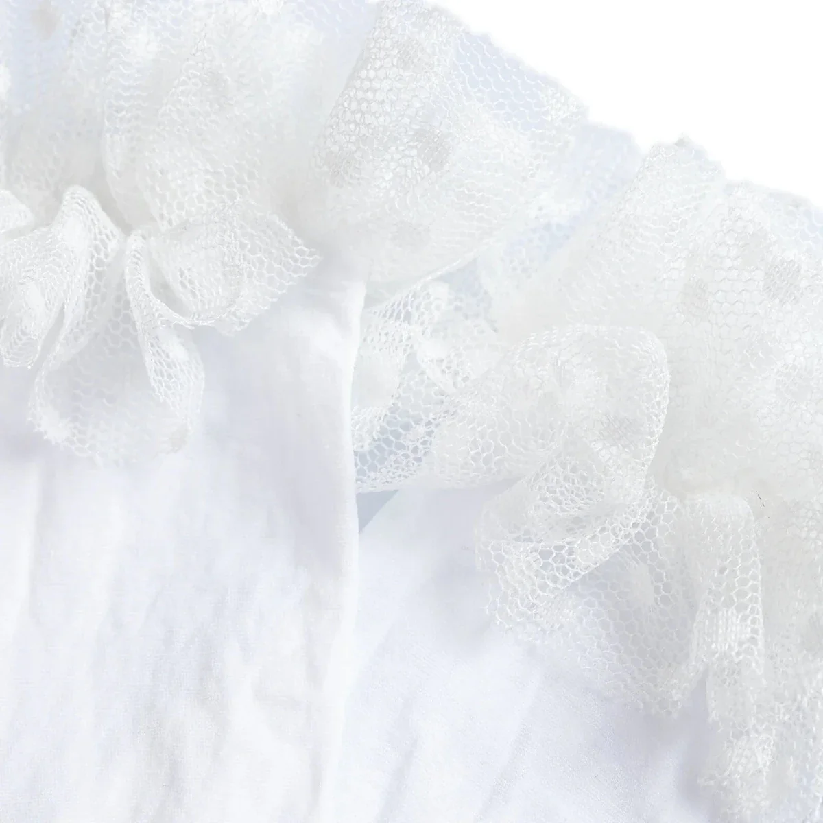 HelloBaby Girls Knee-High Socks Bow Print Cotton Rich - White - Image 3
