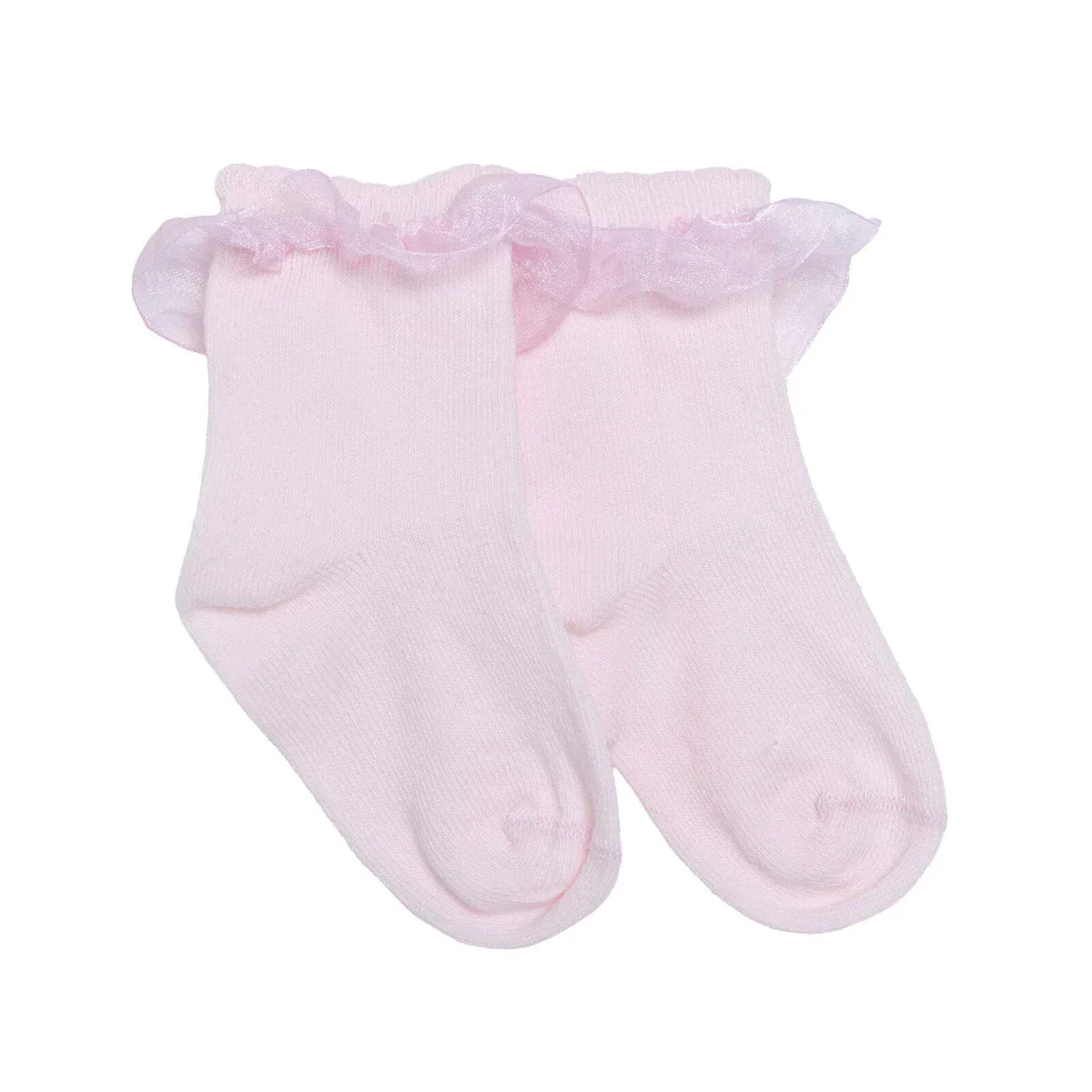 HelloBaby Girls Lace Socks Cotton Rich - Pink - Image 3
