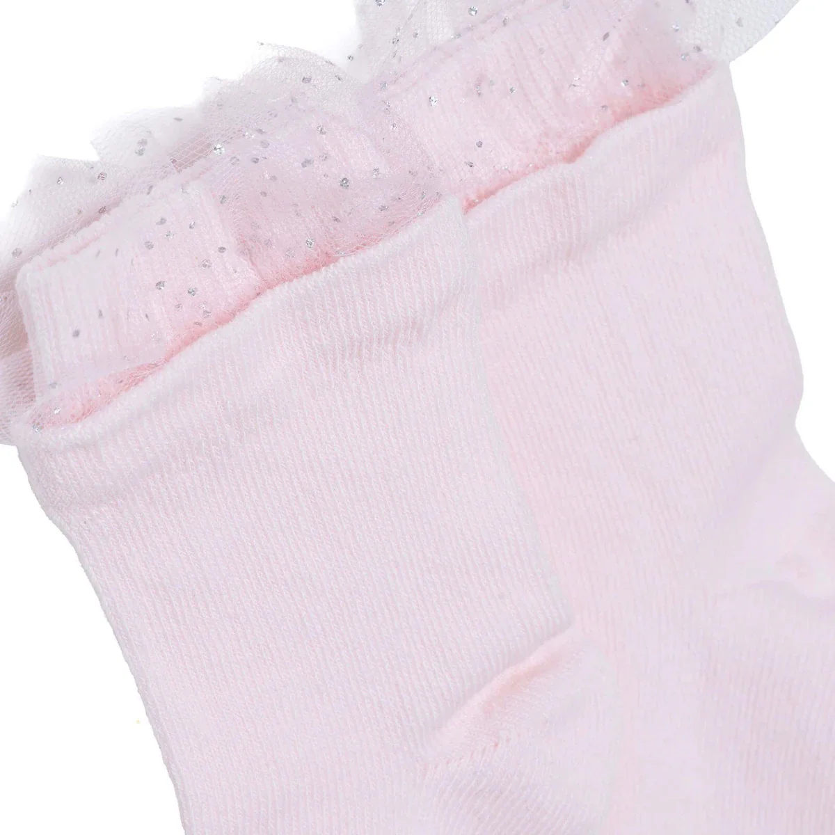 HelloBaby Girls Lace Socks Cotton Rich - Pink - Image 2