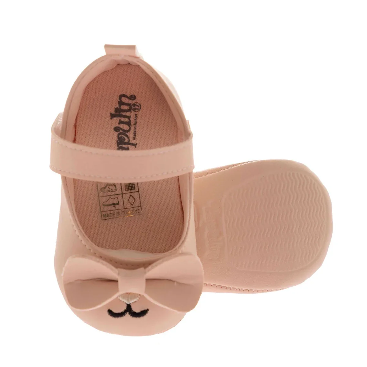 Papulin Girls Pre-Walker Shoes Fastening 17-19 - Pink - Image 4