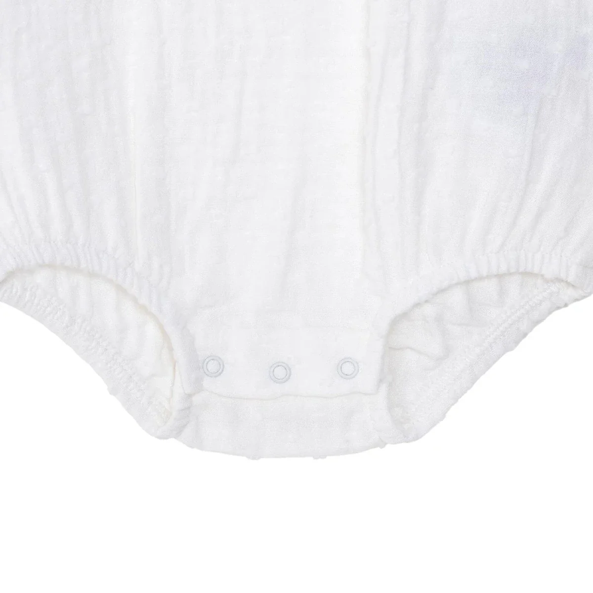 HelloBaby Girls Short-Sleeve Bodysuit Crew Neck - Ecru - Image 5