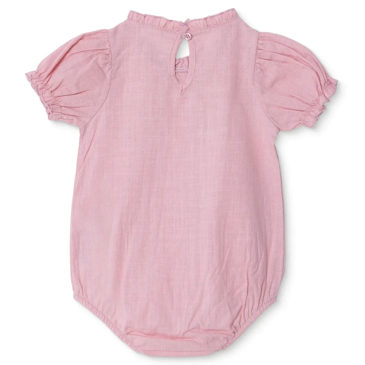 HelloBaby Girls Short-Sleeve Muslin Bodysuit - Pink - Image 2