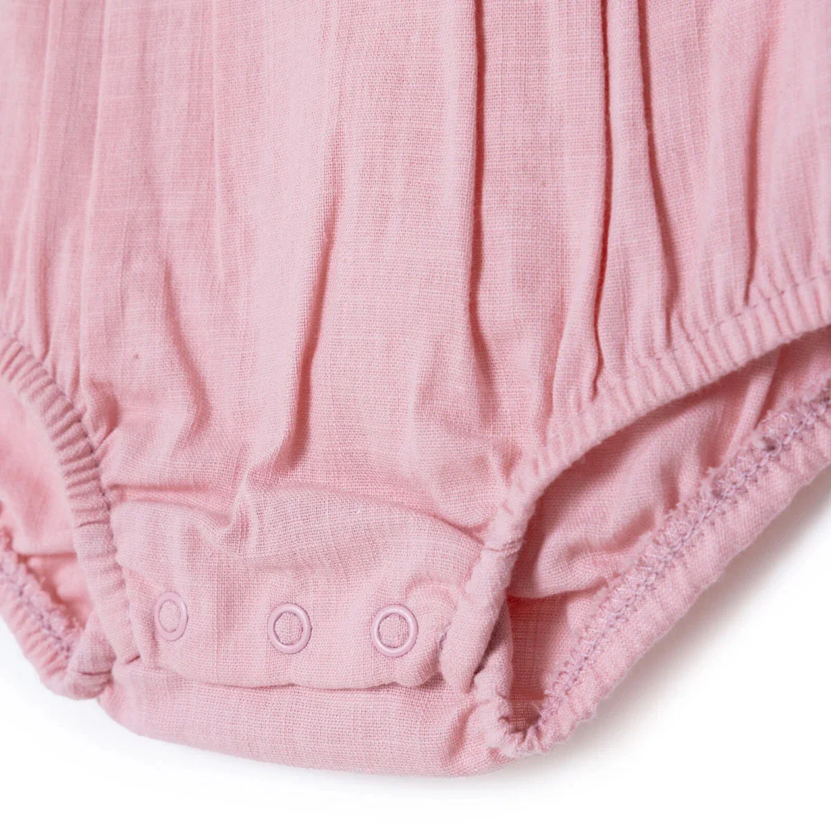 HelloBaby Girls Short-Sleeve Muslin Bodysuit - Pink - Image 8