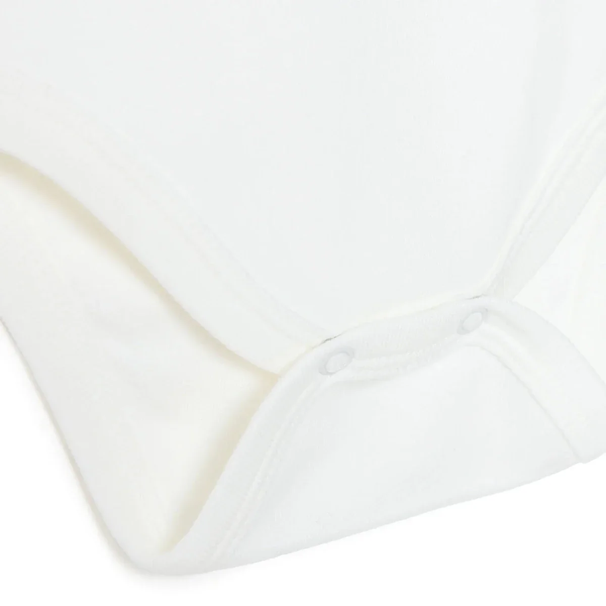 HelloBaby Girls Short-Sleeve Bodysuit Peter Pan Collar - Ecru - Image 8