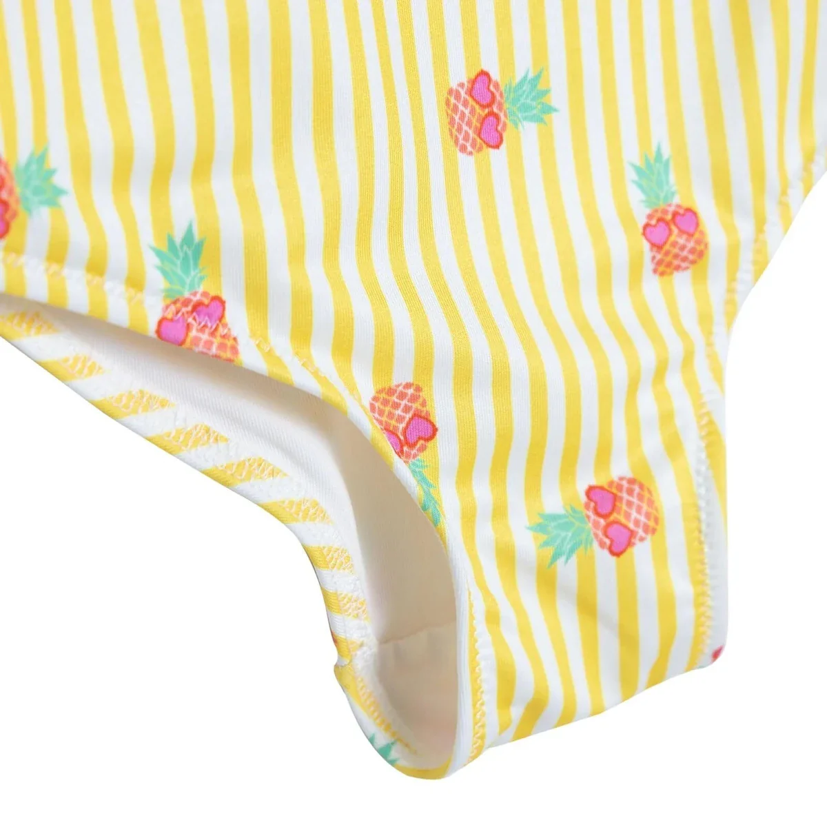HelloBaby Girls Swimsuit Fruit Print - Yellow - Image 4