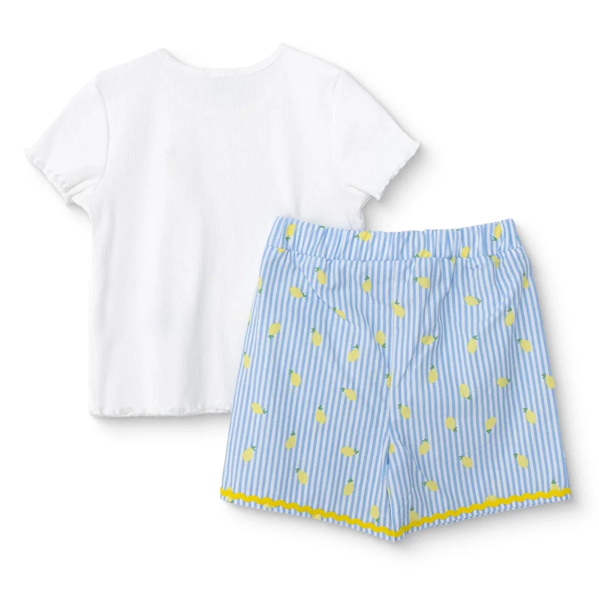 HelloBaby Girls T-shirt & Shorts Set Fruit Print Poplin - Ecru - Image 2