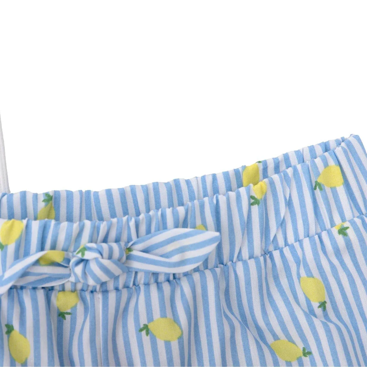 HelloBaby Girls T-shirt & Shorts Set Fruit Print Poplin - Ecru - Image 7