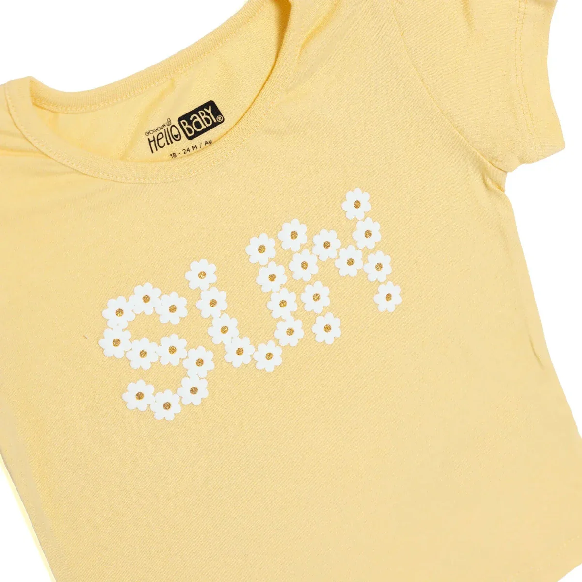 HelloBaby Girls T-shirt Text Print - Yellow - Image 3