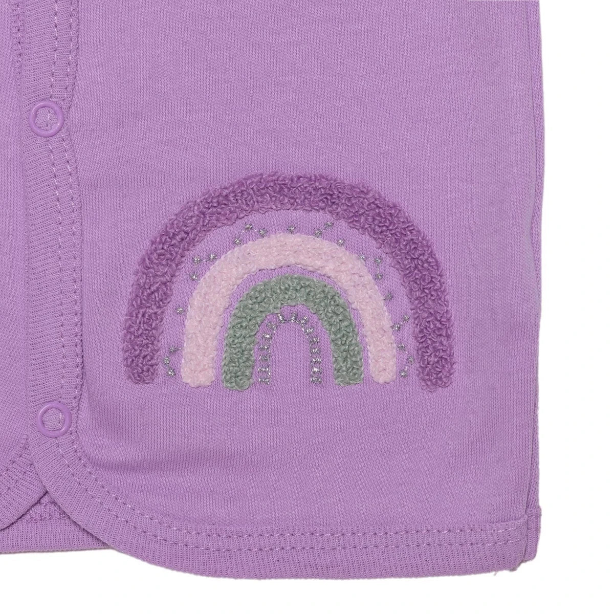 HelloBaby Girls Waistcoat Sky Print - Lilac - Image 3