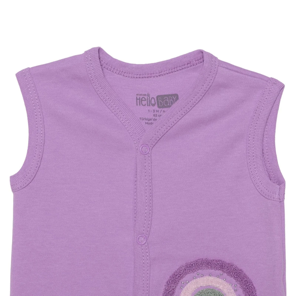 HelloBaby Girls Waistcoat Sky Print - Lilac - Image 4