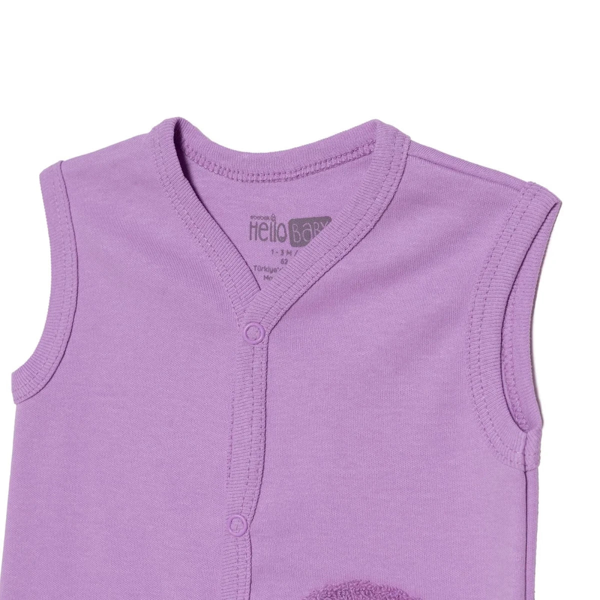 HelloBaby Girls Waistcoat Sky Print - Lilac - Image 6
