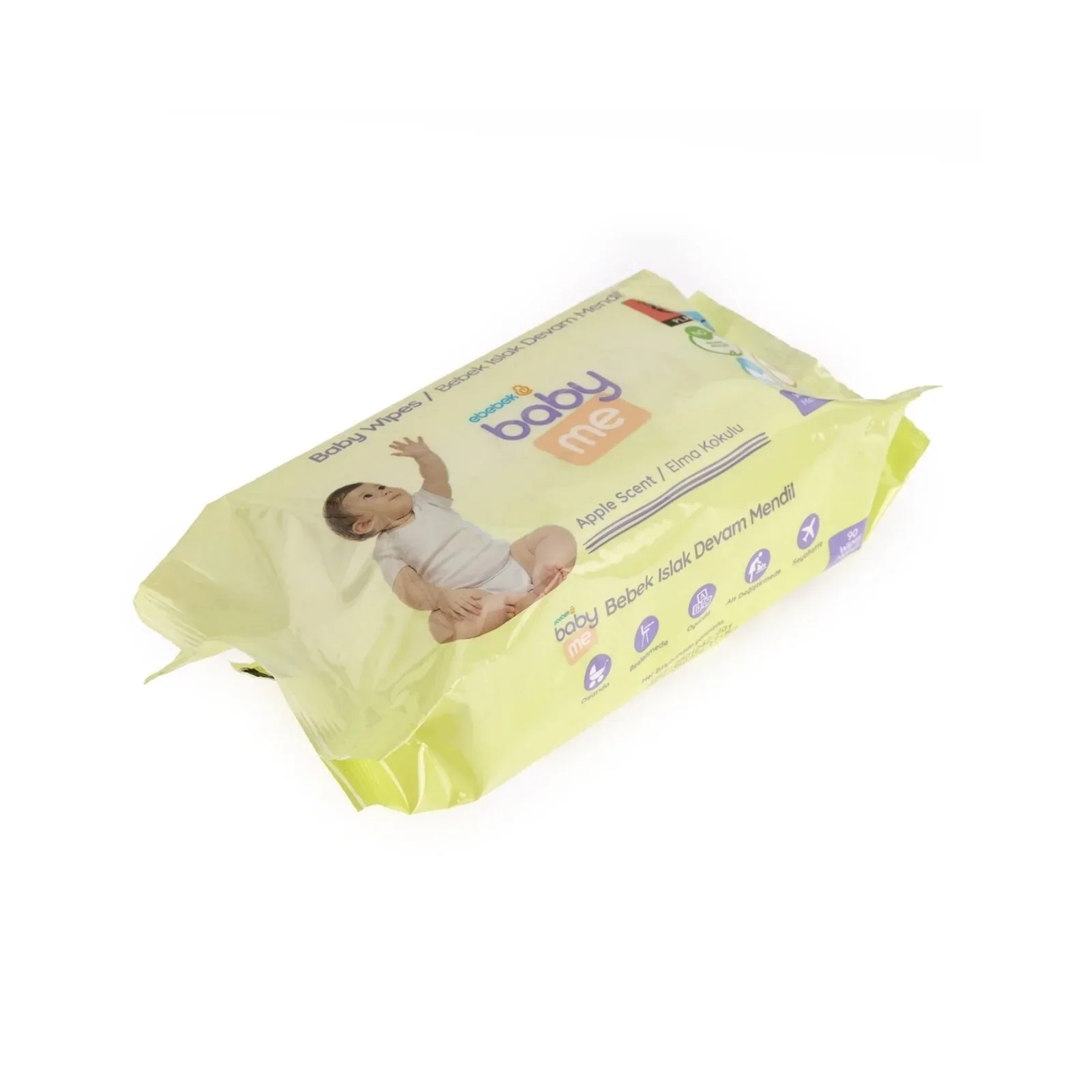 baby me Apple Scented Baby Wipes 90 pcs - Image 3