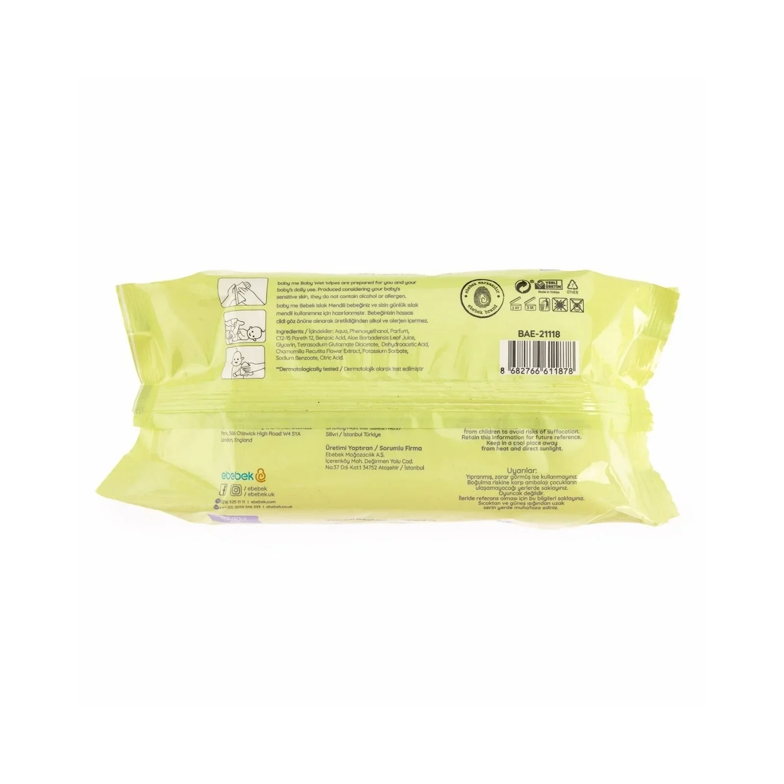 baby me Apple Scented Baby Wipes 90 pcs - Image 5