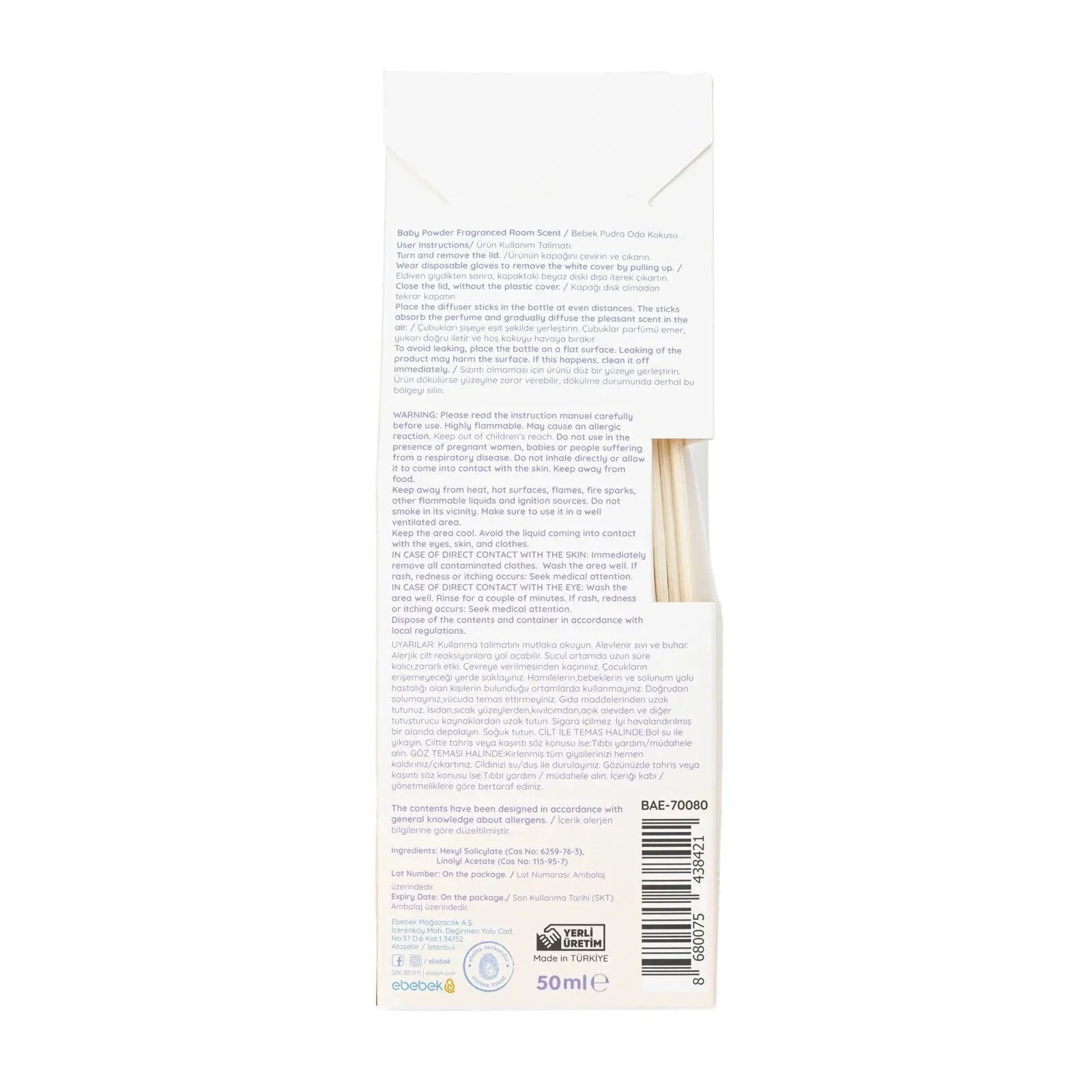 baby me Baby Powder Scent 50ml - Image 6