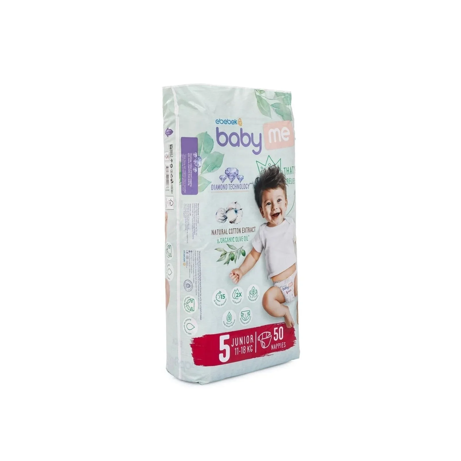 baby me Junior Size 5 - 50 nappies - Image 2