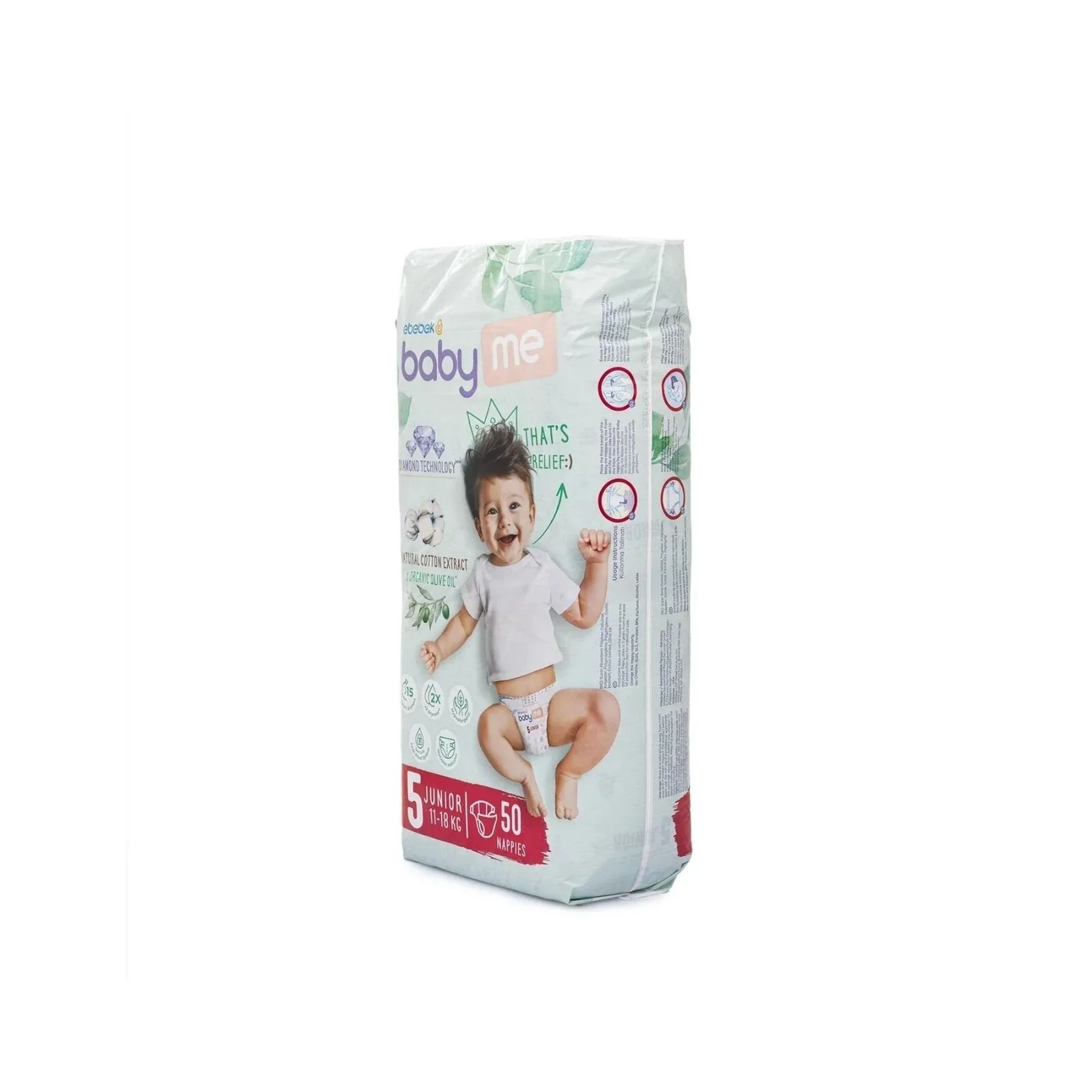 baby me Junior Size 5 - 50 nappies - Image 3