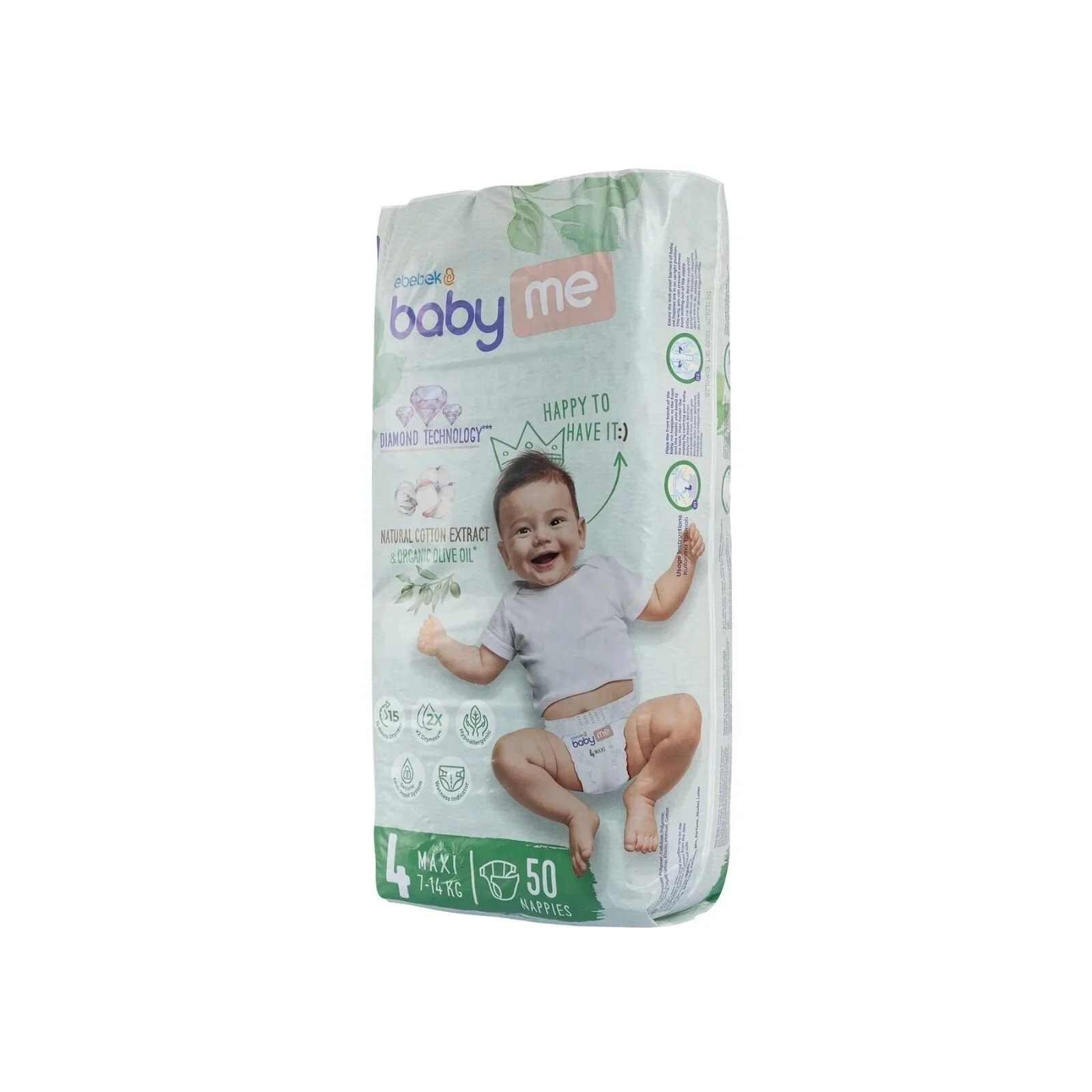 baby me Maxi Size 4 nappies - 50 nappies - Image 3