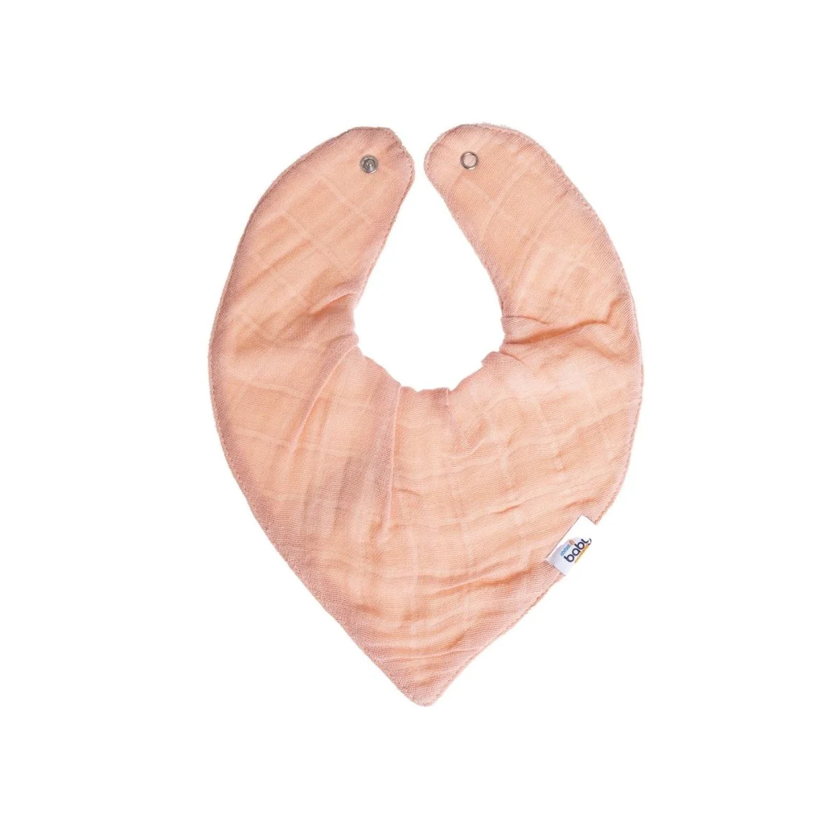 baby me Muslin Dribble Bib Blush - Image 2