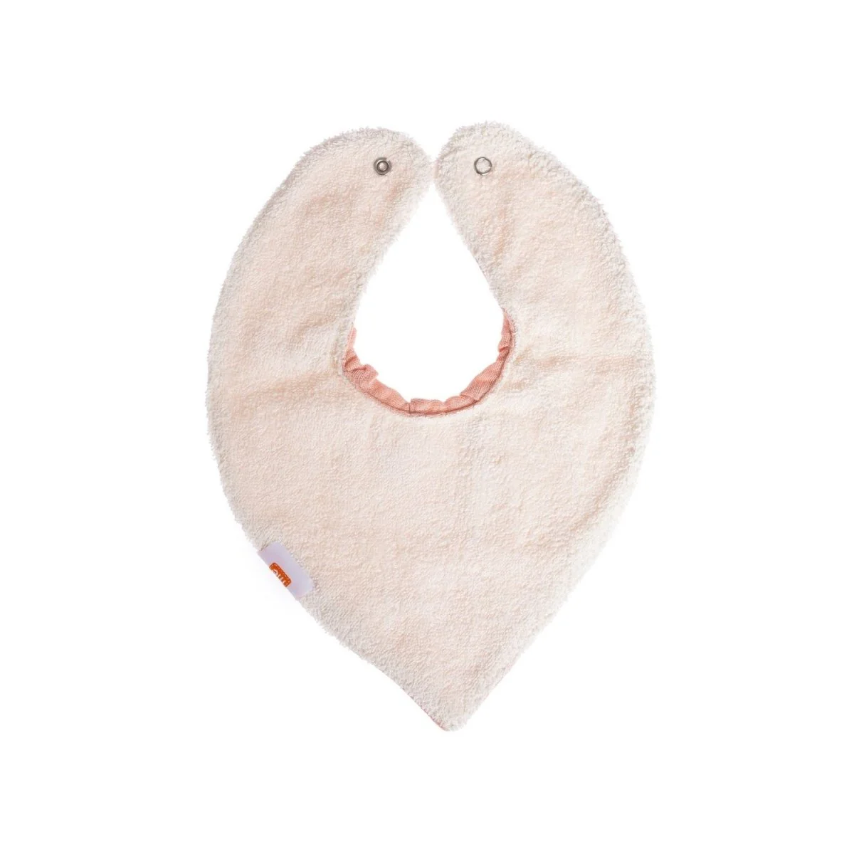 baby me Muslin Dribble Bib Blush - Image 3