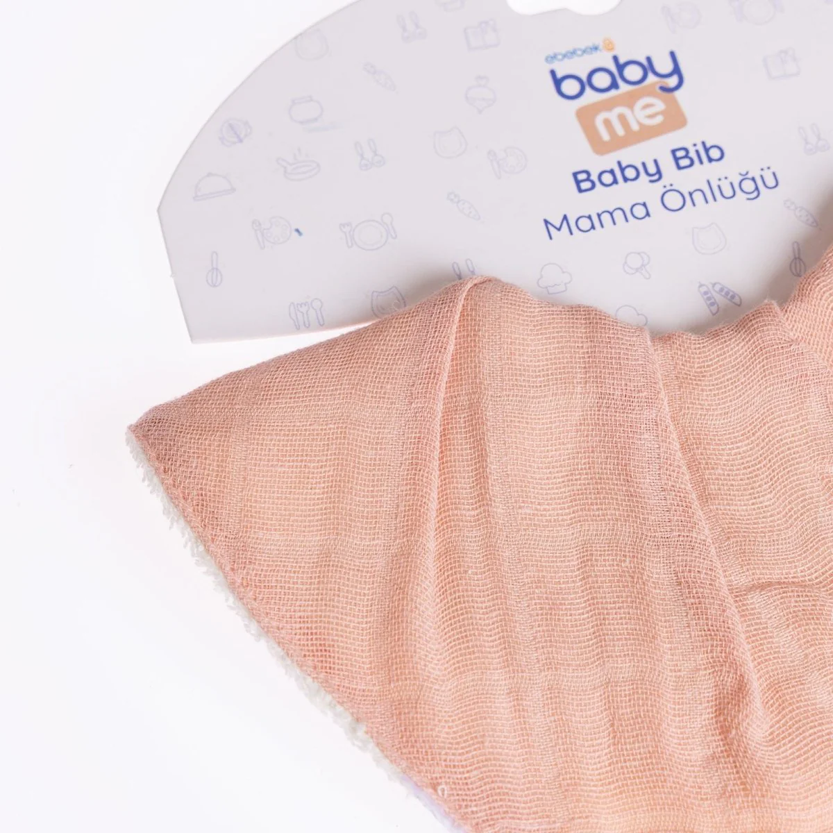 baby me Muslin Dribble Bib Blush - Image 6