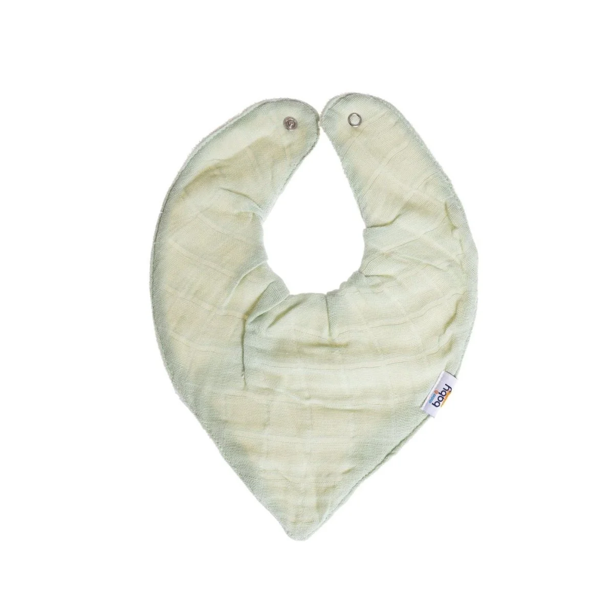 baby me Muslin Dribble Bib Green - Image 2