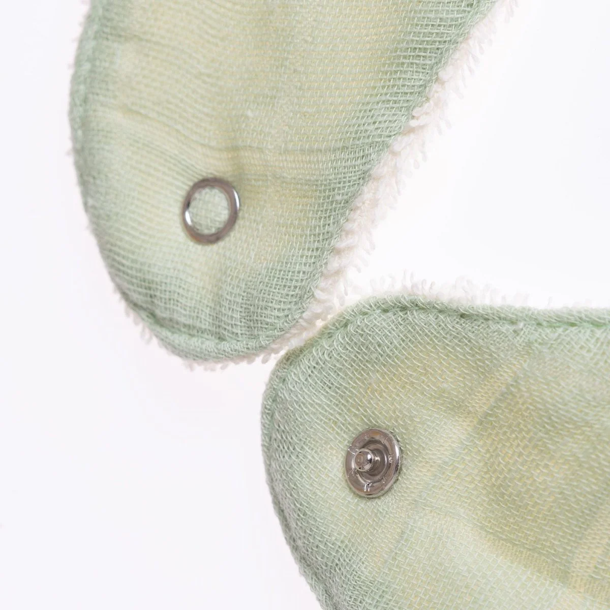 baby me Muslin Dribble Bib Green - Image 5