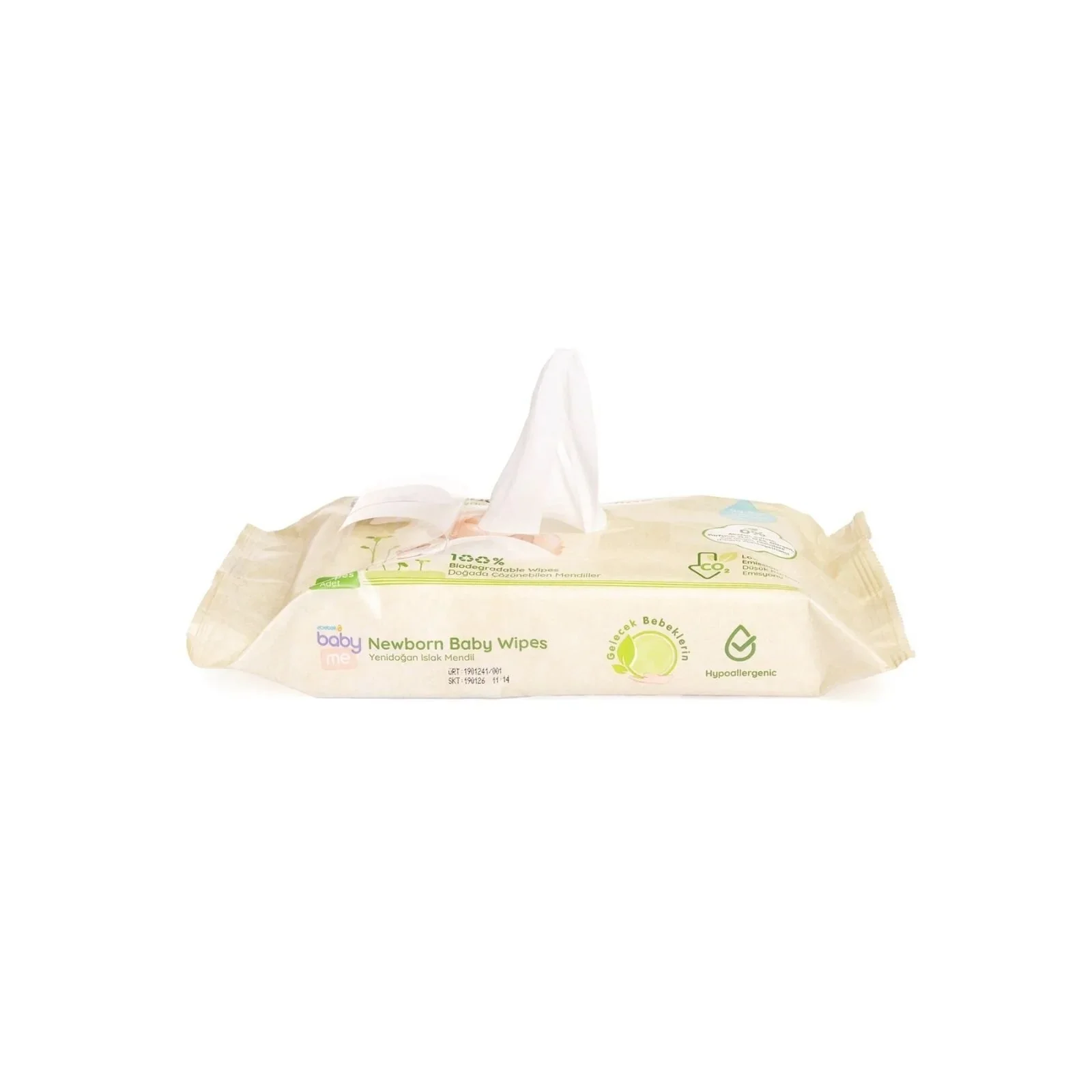 baby me Newborn Baby Biodegradable Wipes 3x40 pcs - Image 3