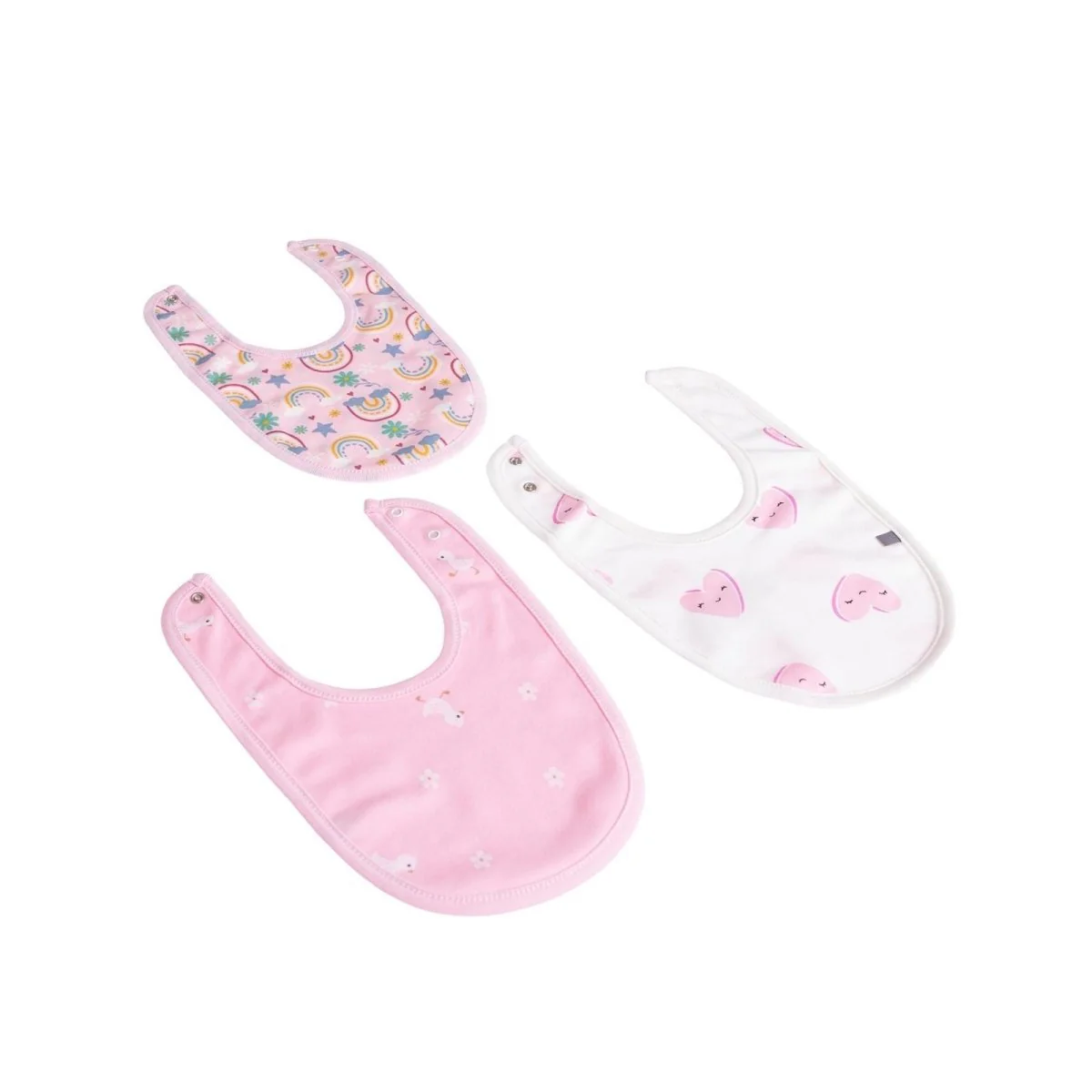 baby me Pink Baby Bib Pack of 3 - Image 5