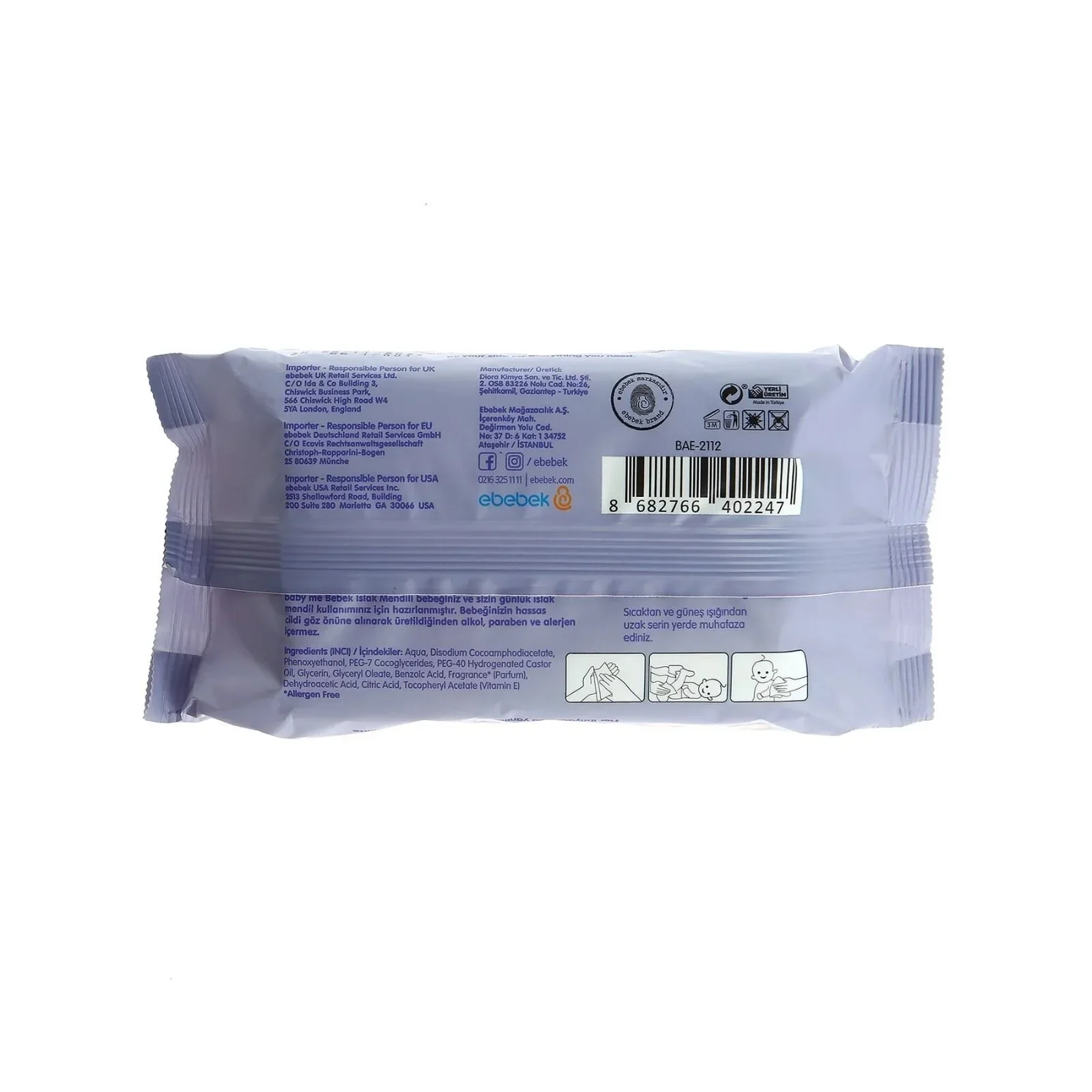 baby me Sensitive Baby Wipes 12x90 pcs - Image 3