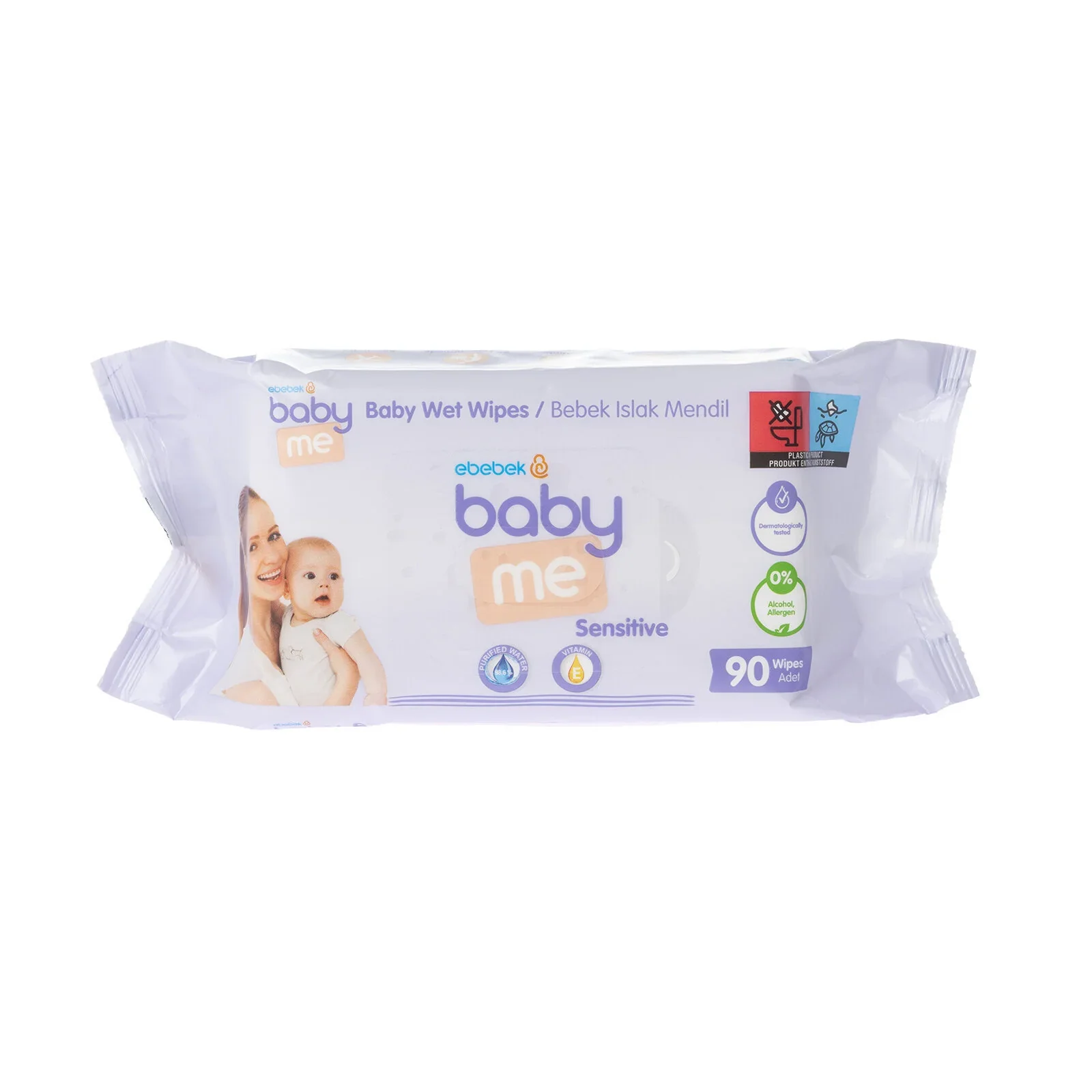 baby me Sensitive Wipes 3x90 pcs - Image 5