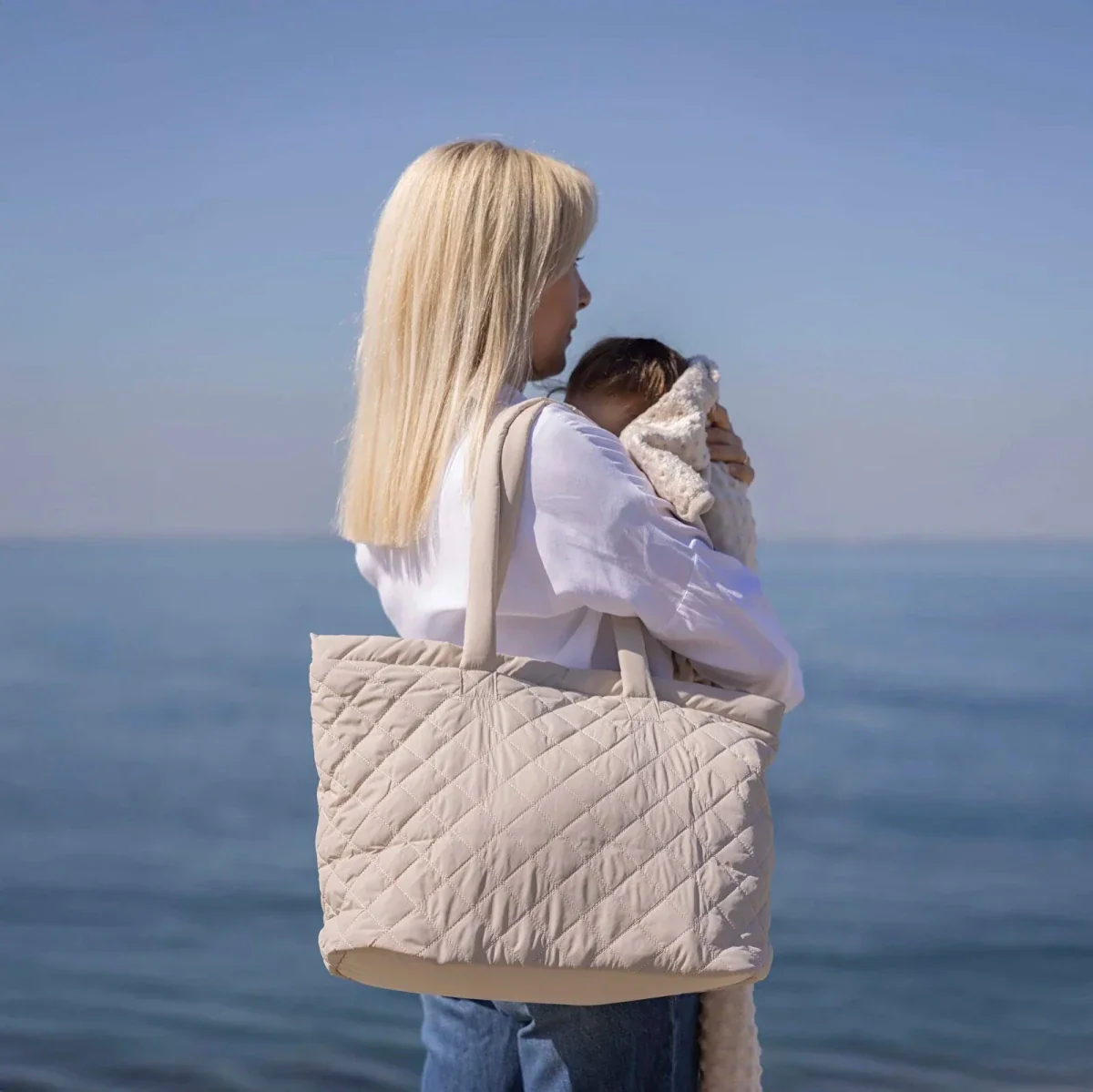 Baby Mom Arm Bag Goys - Beige - Image 9