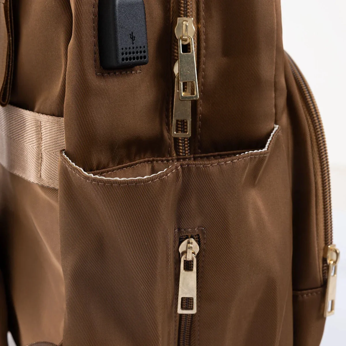 Baby Mom Organiser Backpack – Brown - Image 4
