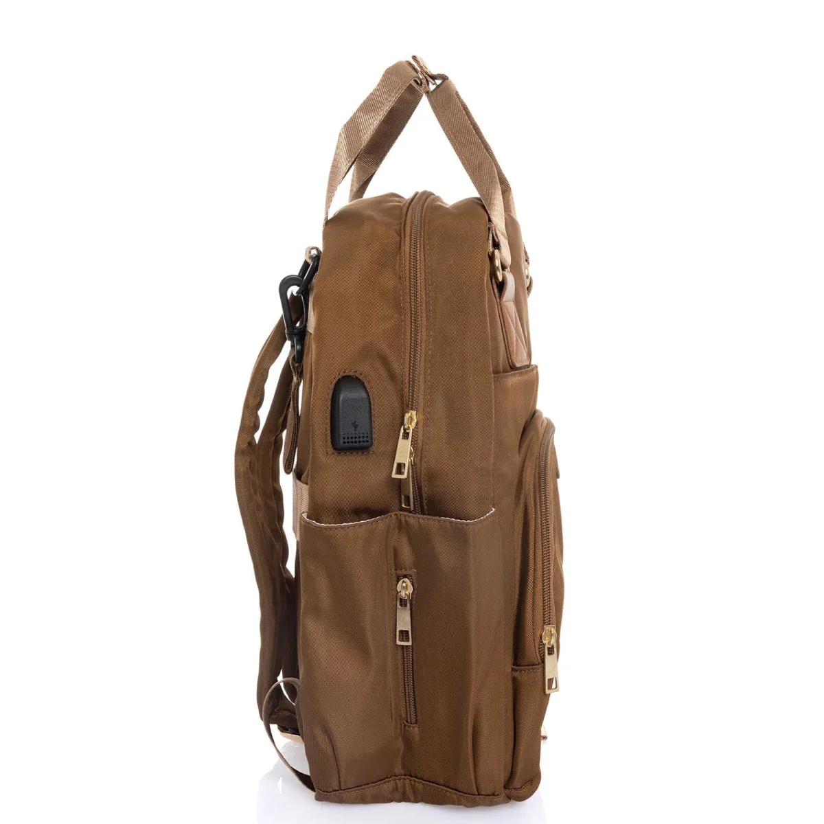 Baby Mom Organiser Backpack – Brown - Image 7
