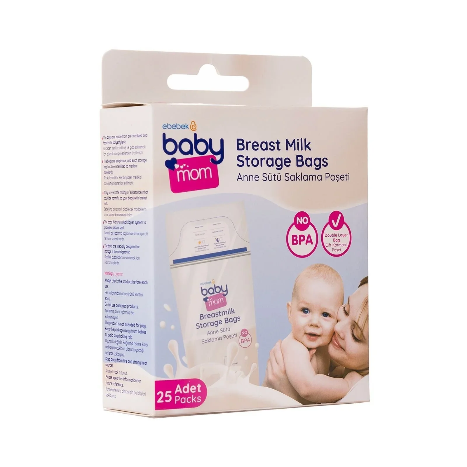 baby mom Breast Milk Storage Bag 25 pcs - Image 2