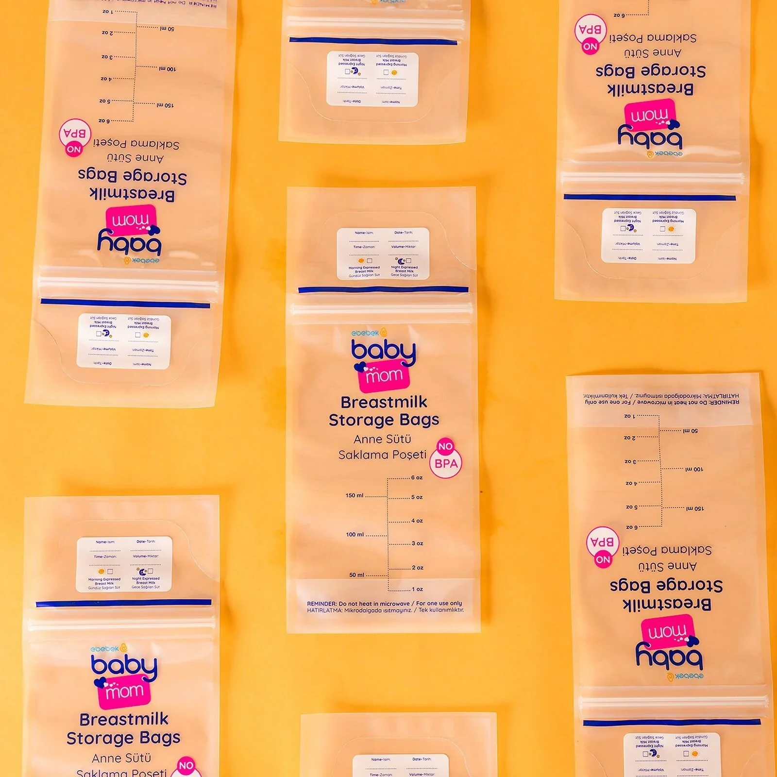 baby mom Breast Milk Storage Bag 50 pcs - Image 7
