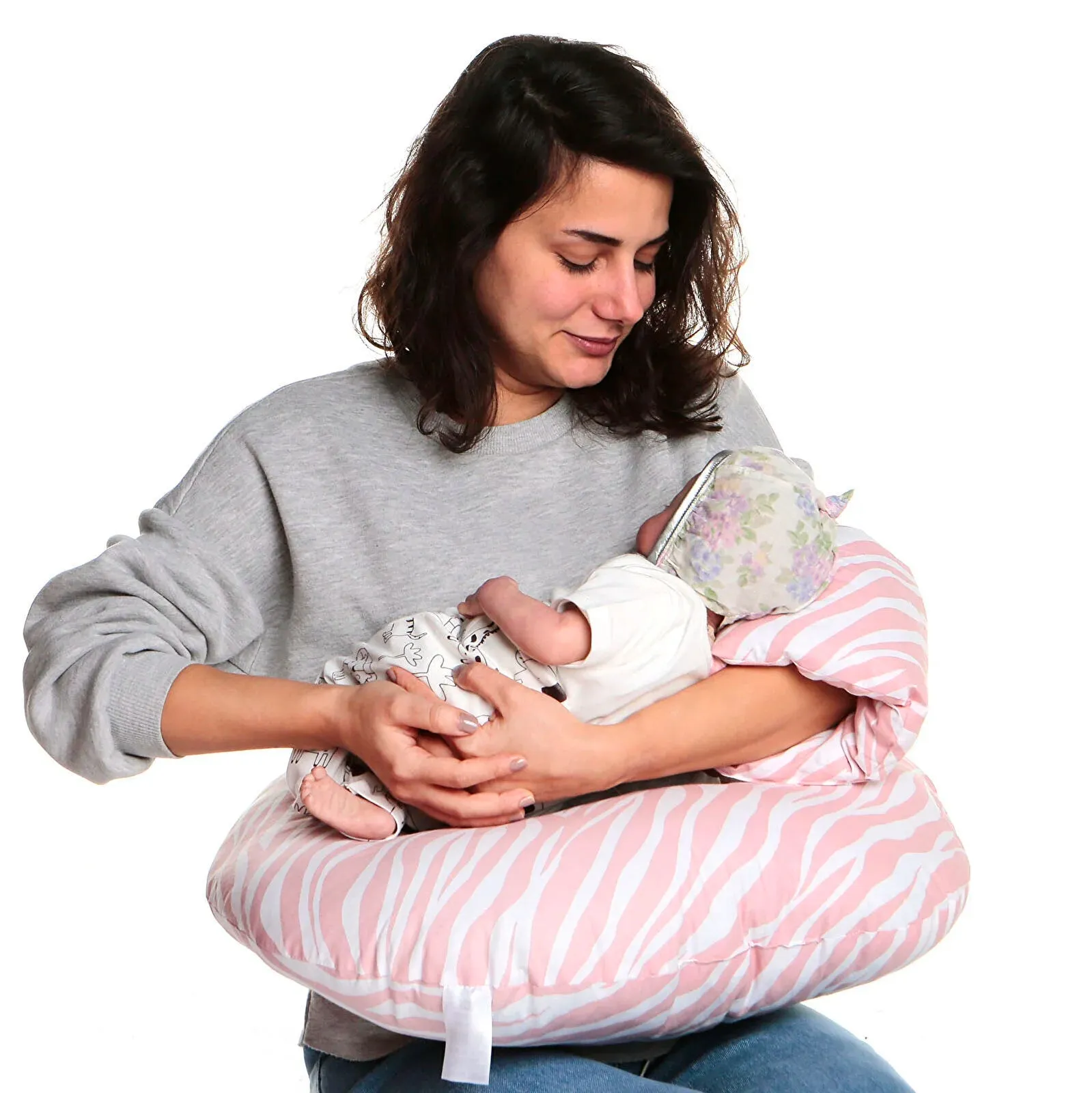 baby mom Eco Breastfeeding & Infant Support Pillow & Nursing Cover Set - Image 2