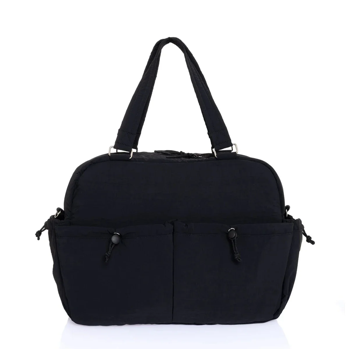 Baby Mom Quilted Shoulder Bag – Black - Image 2