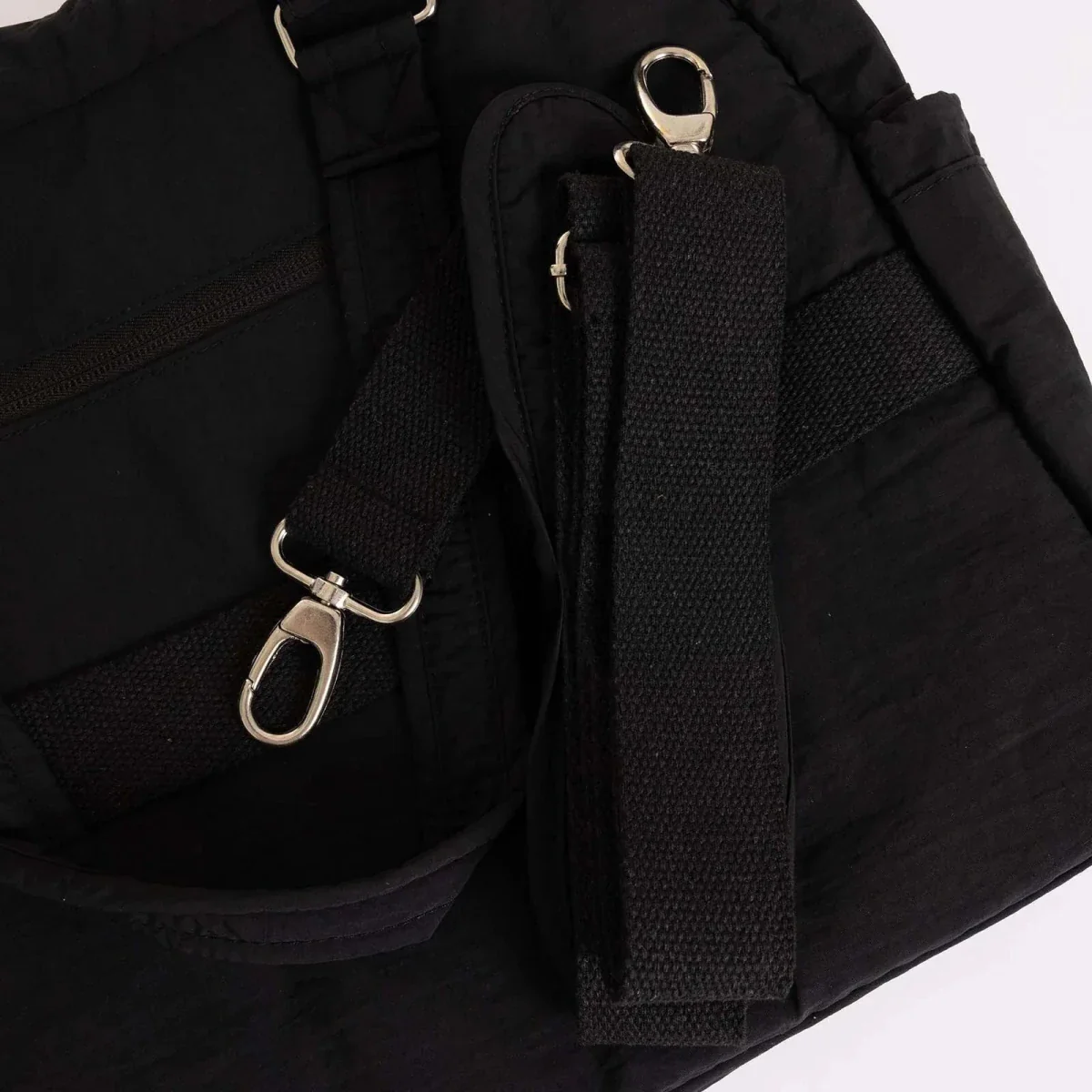 Baby Mom Quilted Shoulder Bag – Black - Image 7