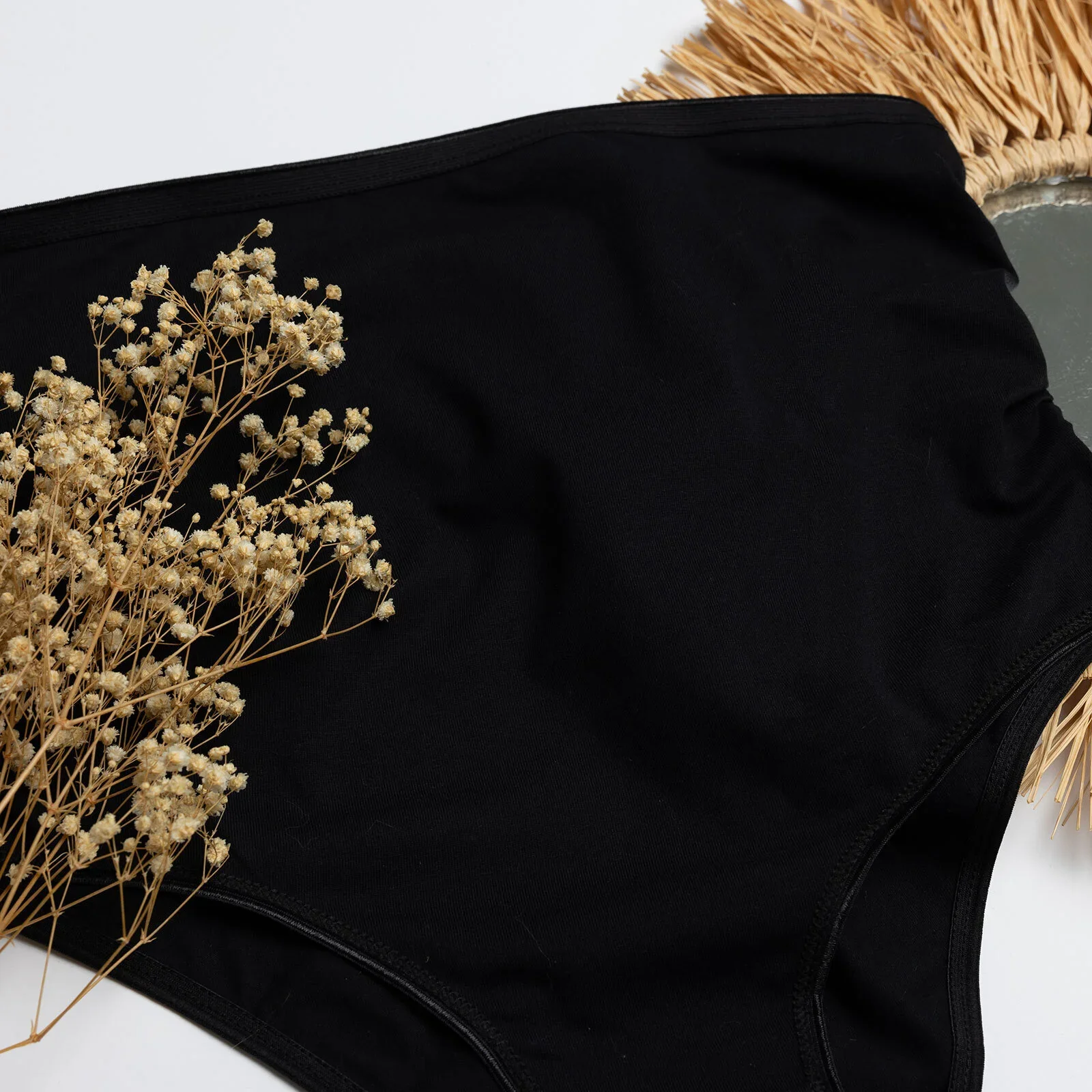 baby mom High Waist Pregnancy Brief - Black - Image 4