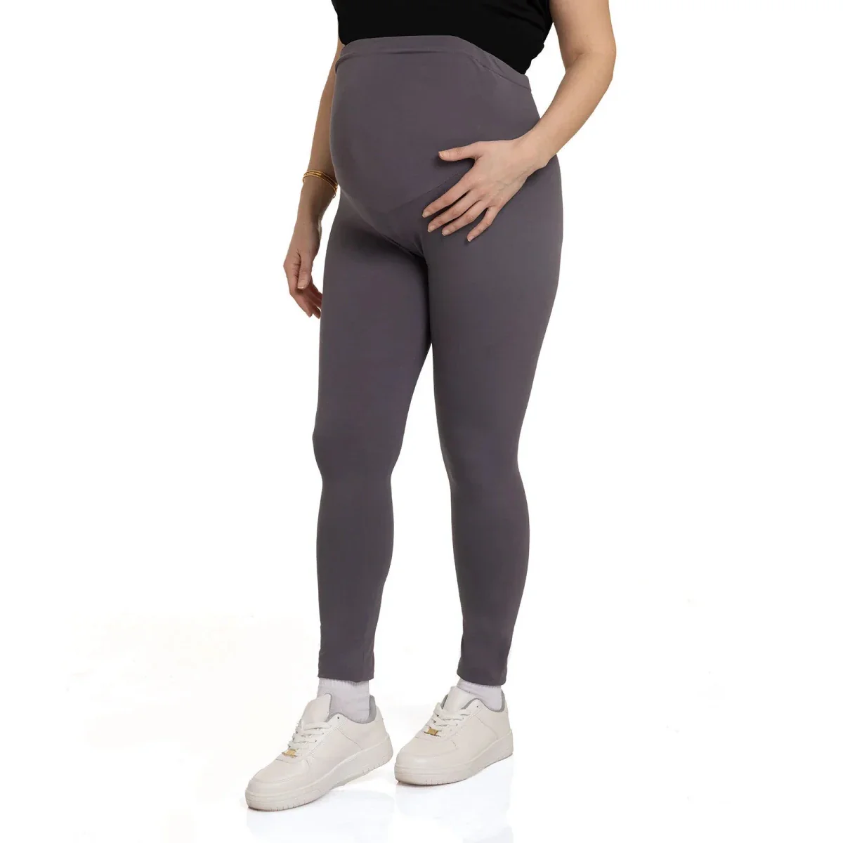 Baby Mom Mom Maternity Leggings - Anthracite - Image 3