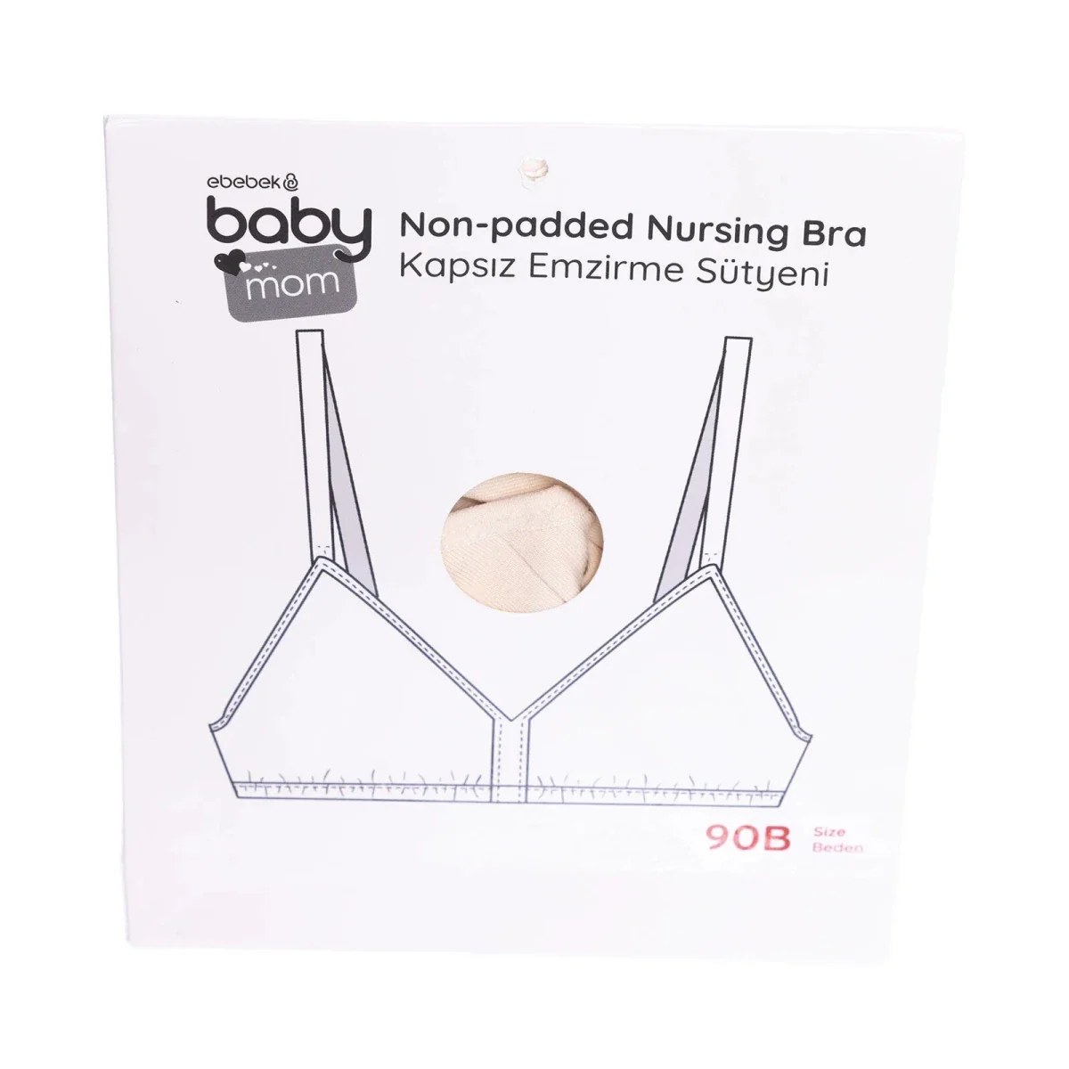 Baby Mom Non Padded Nursing Bras 80B-100 - White - Image 6