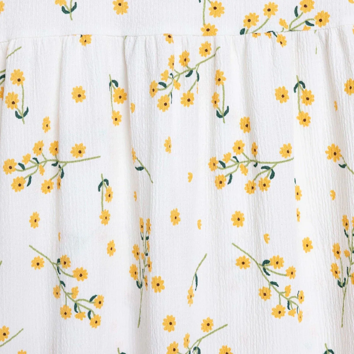 Baby Mom Maternity Dress Daisy Print - Ecru Printed - Image 7