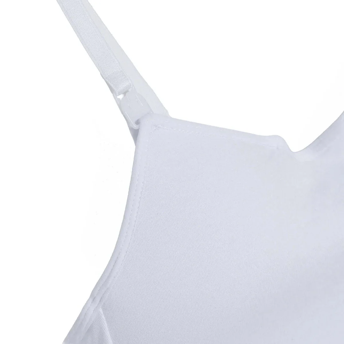 Baby Mom Nursing Vest - White - Image 5