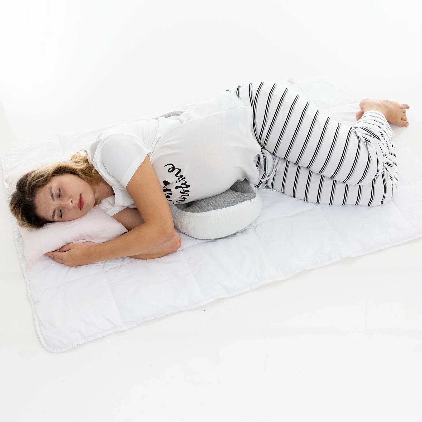 baby mom Multi-Functional Maternity Support Pillow - Grey - Image 11